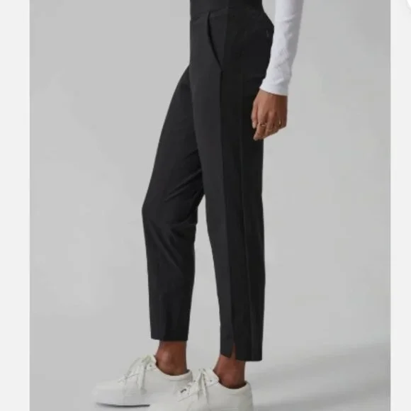 Athleta Brooklyn Ankle Pant olive 10 Featherweight Travel - Picture 6 of 7